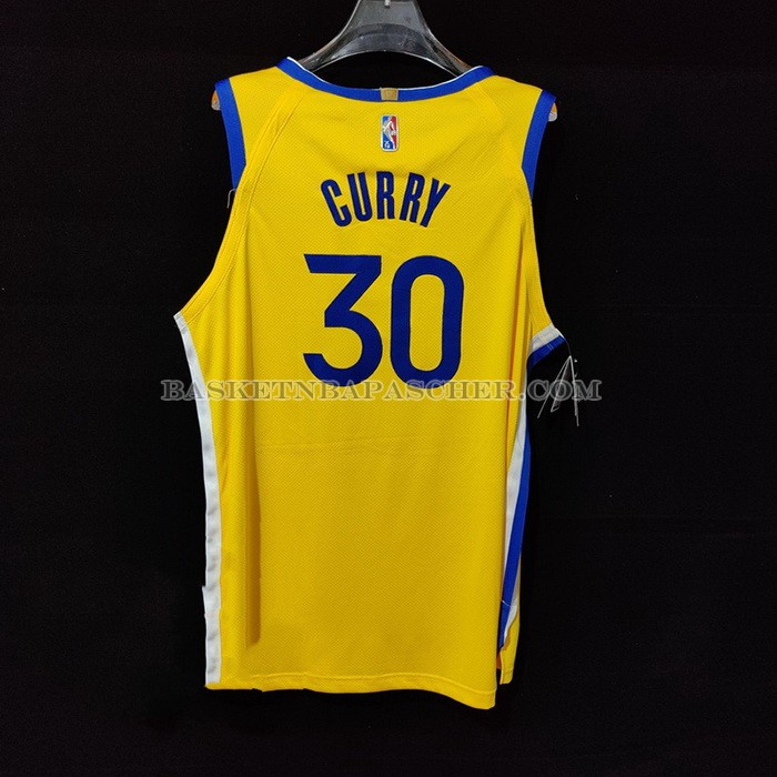 Maillot Golden State Warriors Stephen Curry NO 30 Statement Authentique 2022 Or